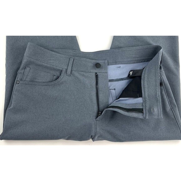 New Public Rec Workday Pants Mens 30x29 Gray Straight Leg Stretch Performance - Picture 7 of 10